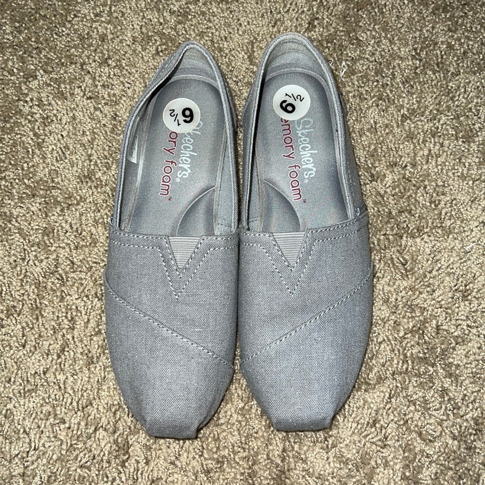 BOBS by sketcher grey memory foam